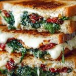 Sun Dried Tomato Spinach and Ricotta Grilled Cheese