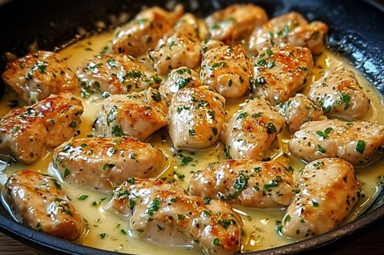 Texas Roadhouse-Style Garlic Butter Chicken Skillet