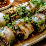 Thai Basil Beef Rolls