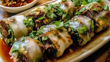 Thai Basil Beef Rolls