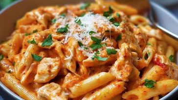 Tomato and Chicken Pasta Delight