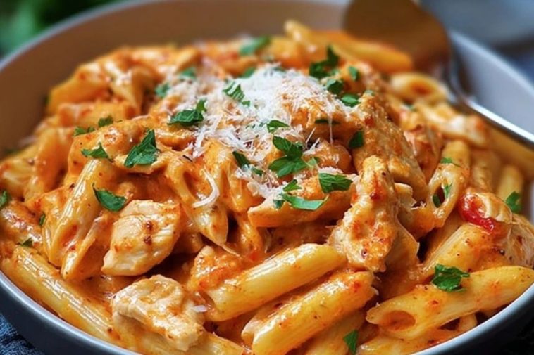Tomato and Chicken Pasta Delight