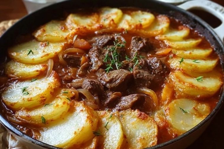 Beef Stew with Potato Topping