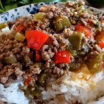 Beef and Pepper Rice Bowls