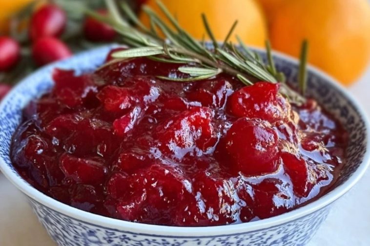 Blood Orange Cranberry Sauce