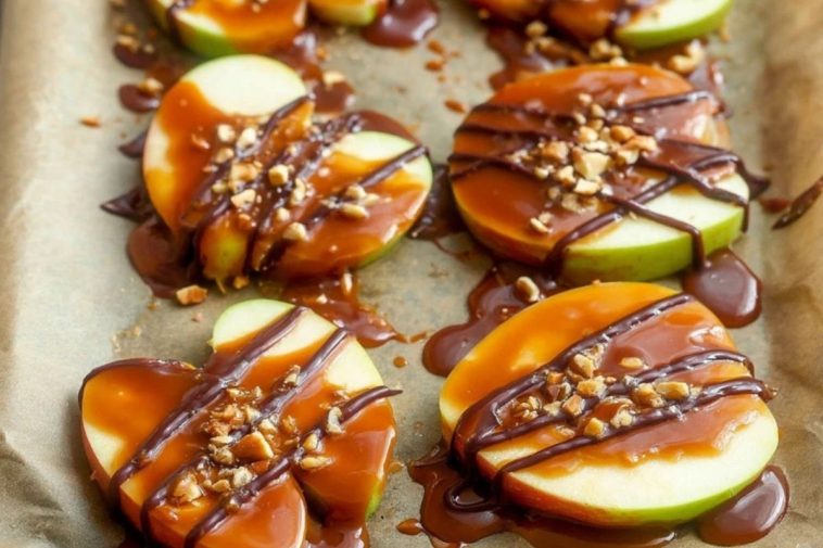Caramel Apple Slices