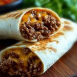 Cheesy Beef Wraps