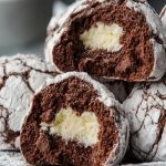 Chocolate-Snowball-Cookies-with-White-Chocolate-Center