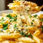 Creamy Garlic Penne Pasta