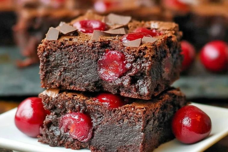 Fudgy Boozy-Cherry Bliss Brownie That Feels a Little Fancy