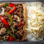 Ground Beef Philly Cheesesteak Meal Prep