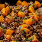 Ground Beef and Sweet Potato Skillet