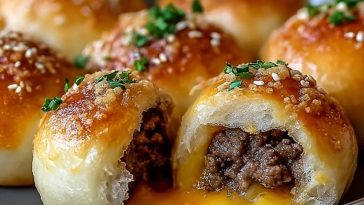 Irresistible Garlic Parmesan Cheeseburger Bombs