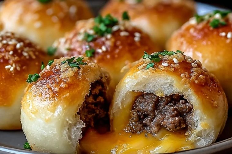 Irresistible Garlic Parmesan Cheeseburger Bombs