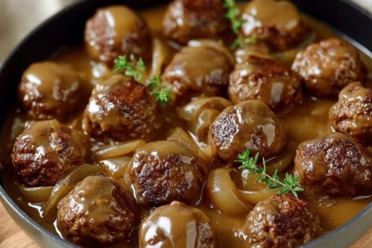 Meatballs in Savory Onion Gravy