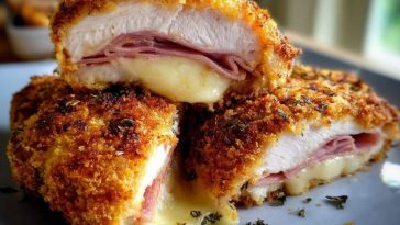 Oven Chicken Cordon Bleu