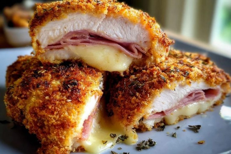 Oven Chicken Cordon Bleu
