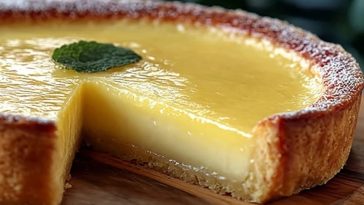 Refreshing Italian Lemon Custard Cake