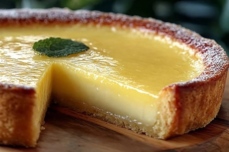 Refreshing Italian Lemon Custard Cake