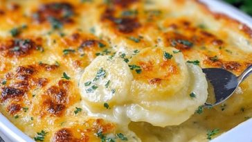 Scalloped Potatoes with Three Cheeses