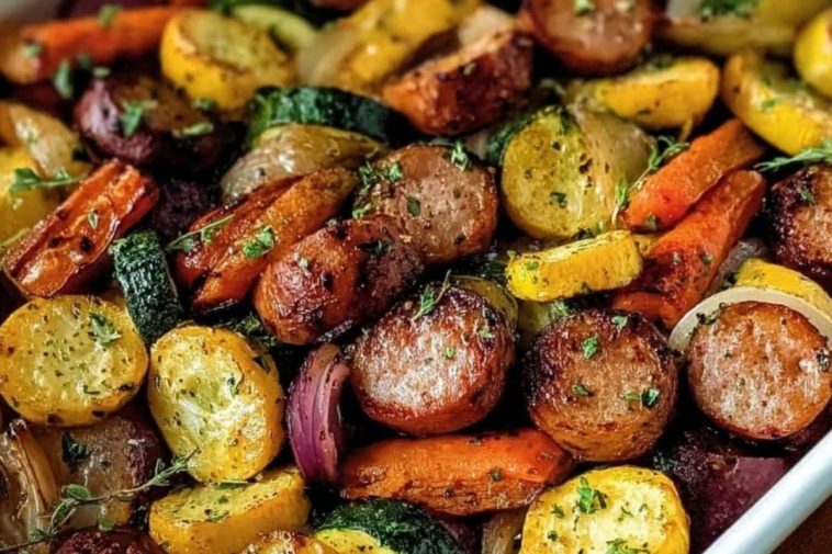 Sheet Pan Sausage & Veggies