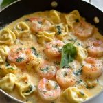 Shrimp Tortellini Alfredo