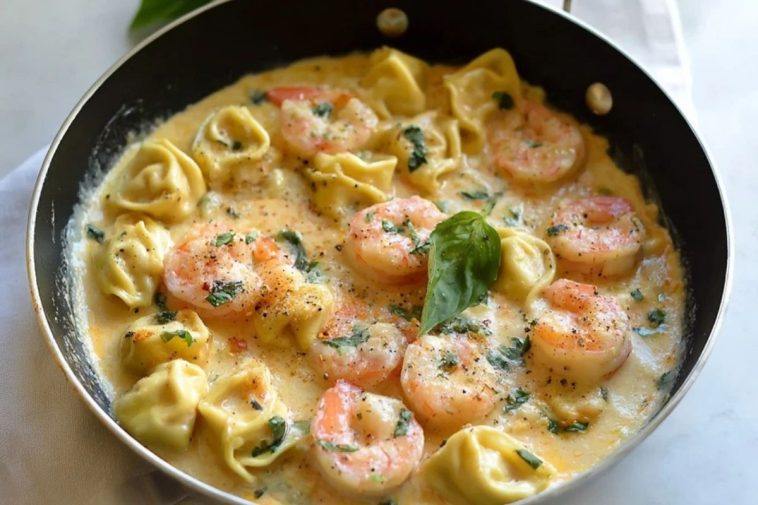 Shrimp Tortellini Alfredo