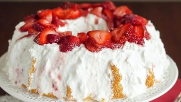 Strawberry Angel Cake