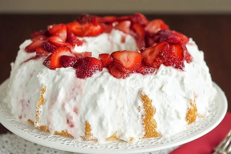 Strawberry Angel Cake