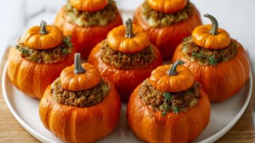Stuffed Mini Pumpkins