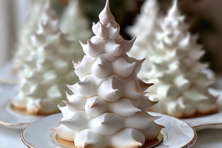 Tree Meringue Cookies