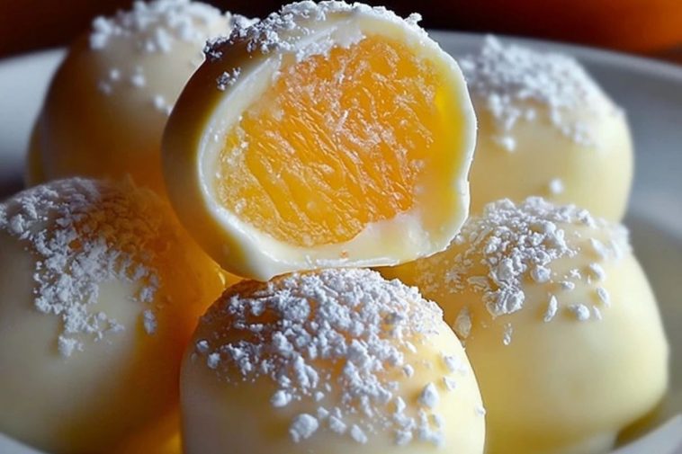 White Chocolate Orange Creamsicle Truffles