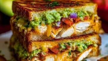 Chicken Avocado Melt Sandwich