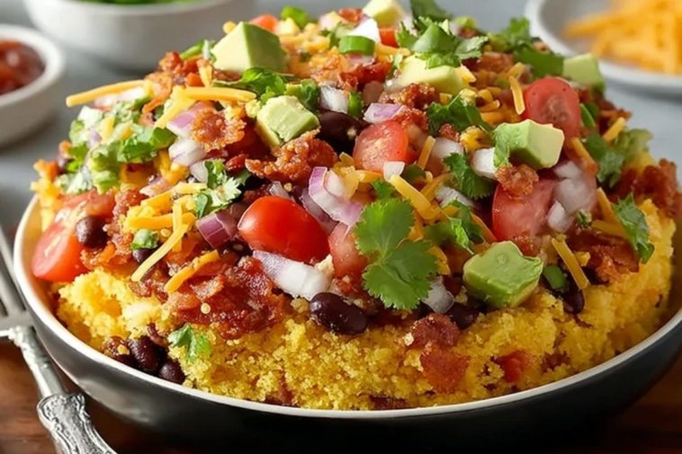 Chili Cornbread Salad