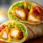 Crispy Chicken Nugget Wraps