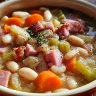 Easy Ham and Bean Soup