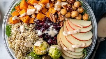 Harvest Quinoa Bowl with Creamy Tahini Dressing