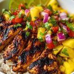 Jerk Chicken Bowl with Pineapple Salsa