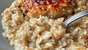 Lazy Day Creamy Chicken & Rice Dinner Casserole