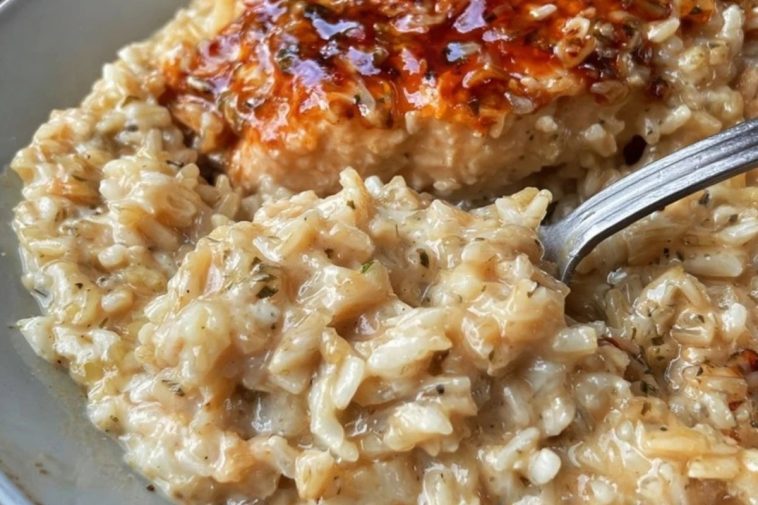 Lazy Day Creamy Chicken & Rice Dinner Casserole