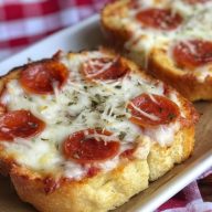 Mini Garlic Toast Pizzas