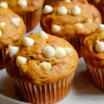 Moist Pumpkin White Chocolate Chip Muffins