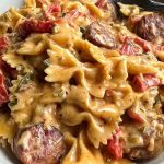 One Pot Creamy Cajun Sausage Pasta