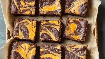 Pumpkin Cheesecake Swirl Brownies