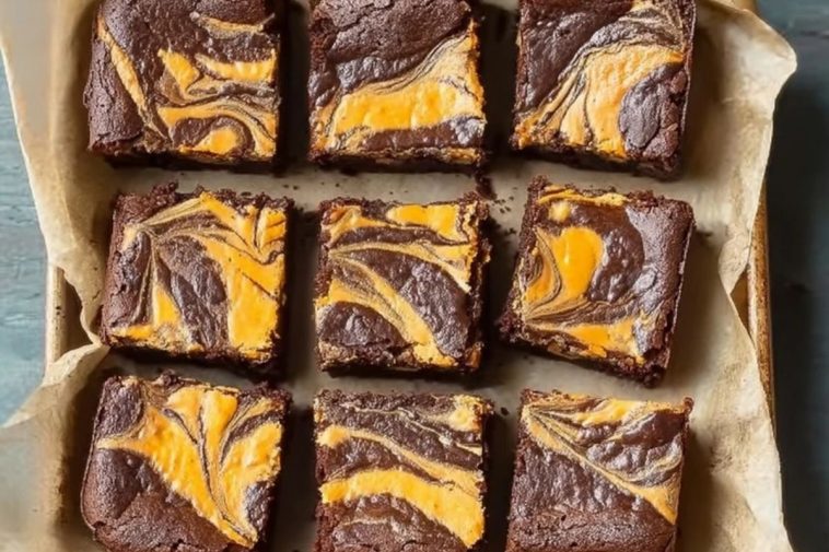 Pumpkin Cheesecake Swirl Brownies