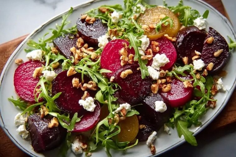 Roasted Beet and Arugula Salad