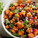 Roasted Sweet Potato Black Bean Salad