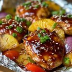 Teriyaki Chicken and Pineapple Foil Packets